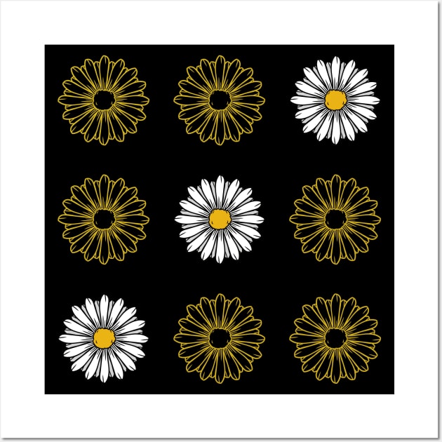 Daisy flower Wall Art by theDK9